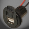 USB-A Steckdose 2-fach 2x2,5A Einbau m. Kappe